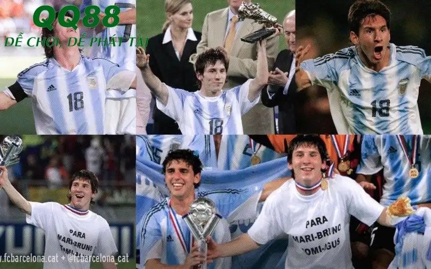 Messi đạt được mọi vinh quang ở cấp độ đội trẻ Argentina (Ảnh: Barcelona). Messi đạt được mọi vinh quang ở cấp độ đội trẻ Argentina (Ảnh: Barcelona).