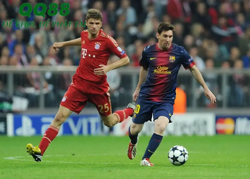 Thống kê đối đầu giữa Thomas Muller và Lionel Messi